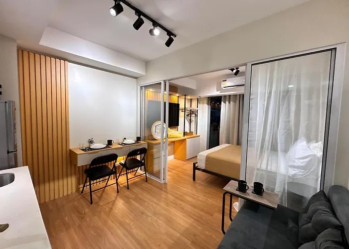 Apartamento Near Rockwell 1br With Balconymodern Minimalist *